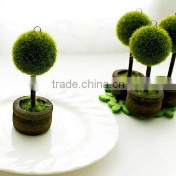 Event Party Supplies of Heart Shaped Green Topiary Tree Place Card Holder Wedding Party Decoration photo-3