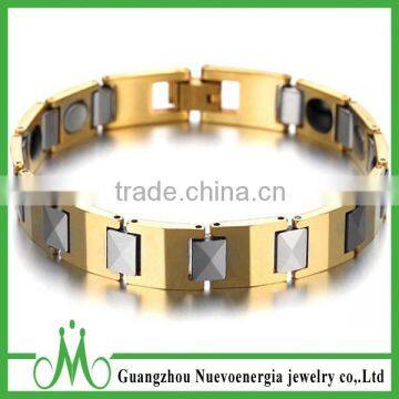 High quality wholesale custom magnetic tungsten bracelet spanish jewelry for men fashion bio magnetic bracelet