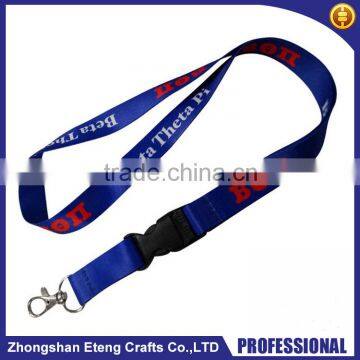 Popular customized two colors printed lanyard,custom colourful printed neck lanyard