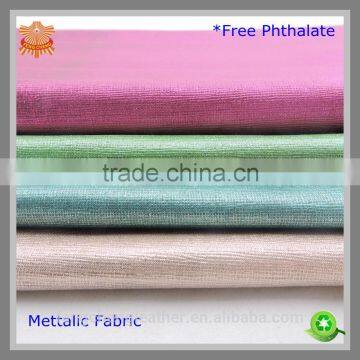 mettalic linen fabric with embossing