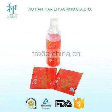 Custom Printing PVC wrap around label wind and liquor label