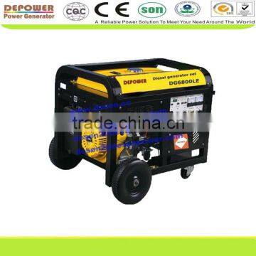 1phase &3phase 6KVA 5KW Small Open Diesel Generator