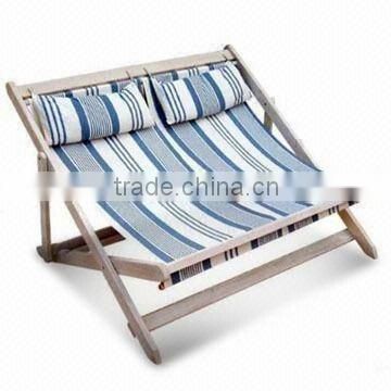 double beach lounger