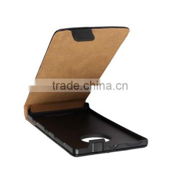 Vertical Flip Genuine Leather cover case for Nokia Lumia 830