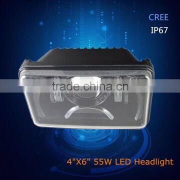 New arrival with high quality IP67 45W 4"X6" led auto headlight