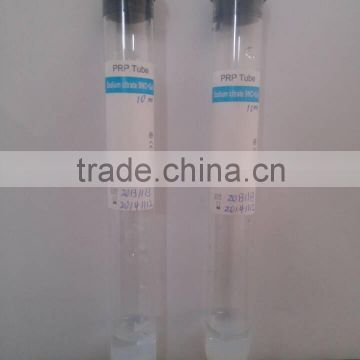 10ml glass PRP tube are used for collecting platelet rich plasma