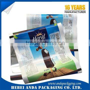 packaging for ice cream bar/wrapping film roll/popsicle plastic bag