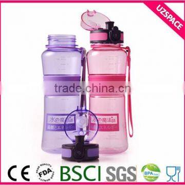 550ml bpa free plastic fast flow open with 1 click cute water bottle