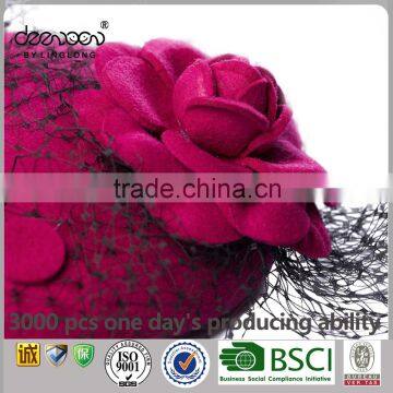 Wool Fascinator Party Hat Women Wholesale Lady Wedding Hat photo-5