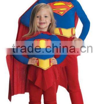 Hot sales kids supergirl costume heros costume C221