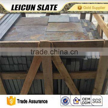Xingzi Factory Floor Slate Mounted One Piece Slate Paver photo-3