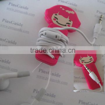 New arrival OEM cute kid soft pvc retractable cable winder