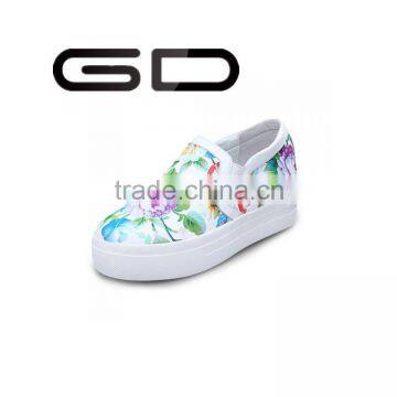 GD genuine leather high quality women fashion leisure shoes 2016 new design shoes