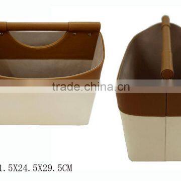 Christmas gift decoration cardboard leather basket