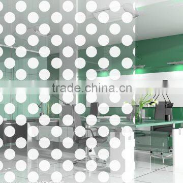 PET 7mm White Dot Decorative Glass Wallpaper Similar to 3M Window Film