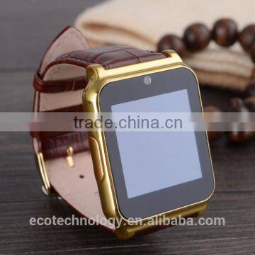 15$ W90 Bluetooth Smart Watch 6260A Men Luxury Leather Business Wristwatch Knight Full View HD photo-3