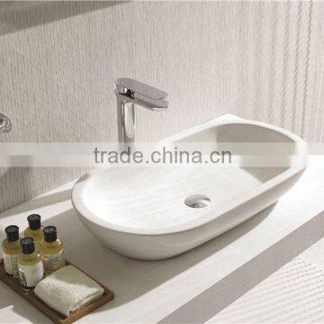 Ceramic Wash Basin Space Saving Self-cleaning Glaze Brass Water Faucet photo-3