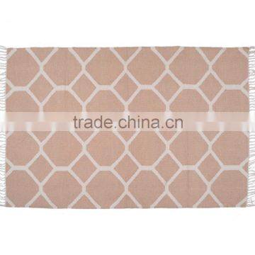 Hand woven India Cotton Rug