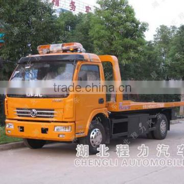 High quality low price 4x2 platform towing car carrier wrecker truck