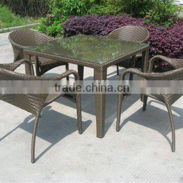 Granco KAL069 outdoor bistro rattan dining furniture set