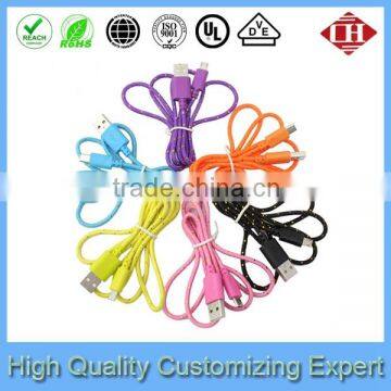Wholesale Nylon Braided Micro Usb Charger for Mobile Phone photo-4