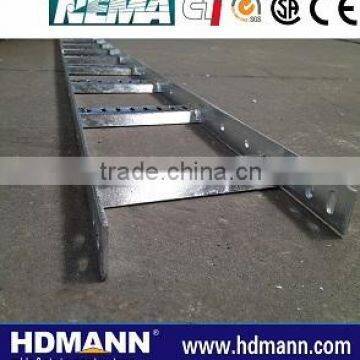 Powder coated straight cable ladder