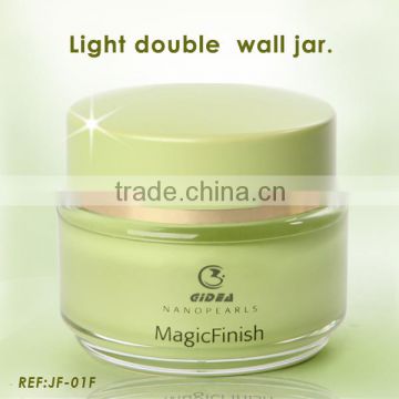 15g 30g 50g Green Empty Cream Plastic Cosmetic Jar