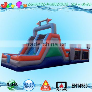 sports theme obstacle course race game with double lane slides                        
                                                                                Supplier's Choice