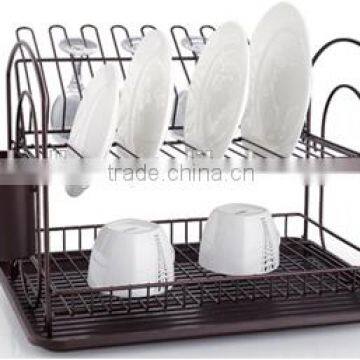 LBY fashionable 2 tiers dish rack with tray and cutlery holder (A)