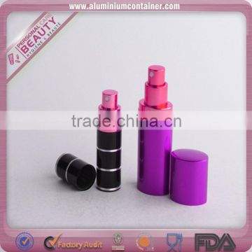 5ml 10ml 15ml 20ml 30ml aluminium perfume atomizer bottle