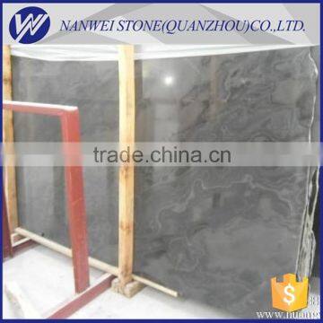 Polished Dark Color Wood Grain Marble Black Wood Marble photo-2