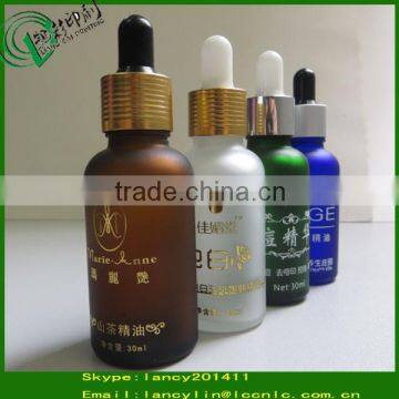 30ml clear amber green cobalt blue european dropper glass bottles for perfume
