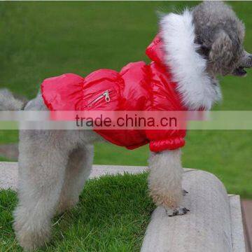 Adorable Hot Red Cotton Fleece Pet Clothes for dogs