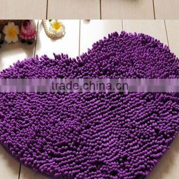 Anti slip floor mat 50*60cm chenille high pile bathmat