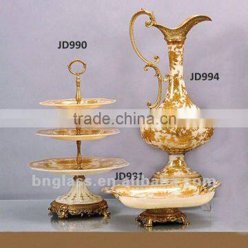 Royal Cake Stands and Plate for Wedding Decoration