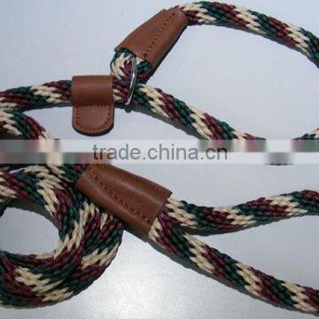 soft choking colourful dog leash