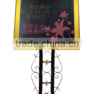 Luxury outdoor hotel sign stand/menu stand