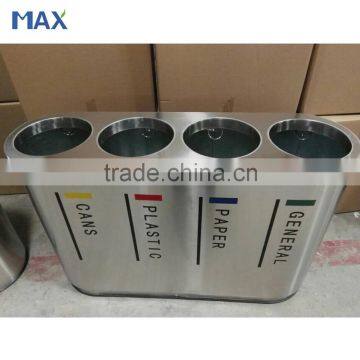 tin types of stainless steel dustbin