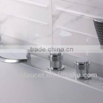 5 pcs Bathtub Waterfall Mixer Tap With Plastic Handle Shower Q30015