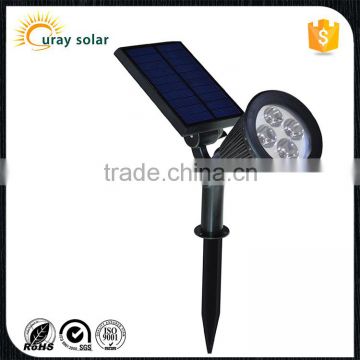 China manufacturer waterproof 180 angle adjustable led solar garden spotlight