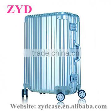 Aluminum Eminent Luggage With Custom Leather Luggage Tag ZYD-HZMtc001