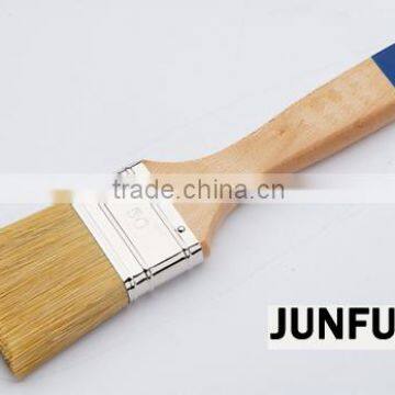 End Colored Wooden Handle Paint Brush Flat Handle Painting Brush