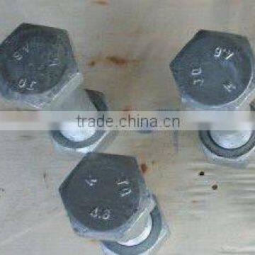 m18 hex bolt grade 4.8 hot dip galvanizing