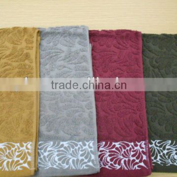 thin cotton jacquard bath towel