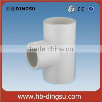 SCH40 pvc/upvc pipe fittings factory, pvc/upvc equal tee