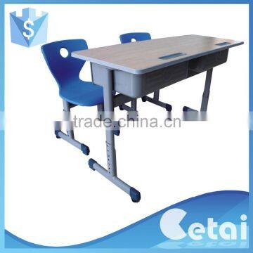 school study adjustable student table furniture school exam desk chairs