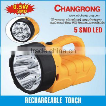 Changrong industry super power SMD led torch with big battery