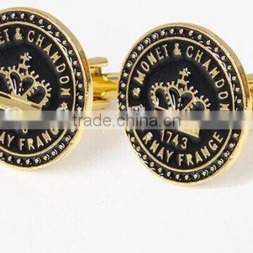 Men accessories,cool crown logo custom metal cufflinks