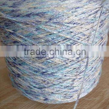 1/2.6NM lily/tape yarn 50%acrylic 28%polyester 22%lurex