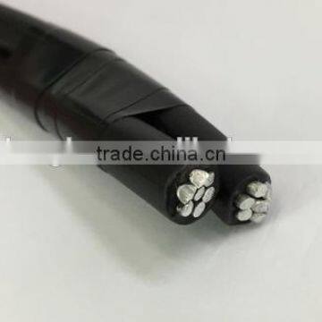 Paludina Voluta 6 awg AAC ACSR triplex service drop abc overhead cable